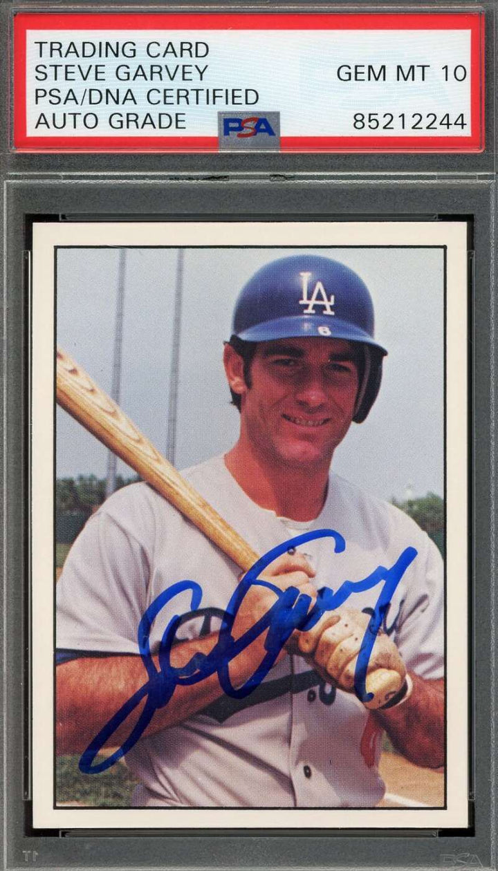 Steve Garvey Gem Mint 10 PSA DNA Signed 1975 SSPC Autograph