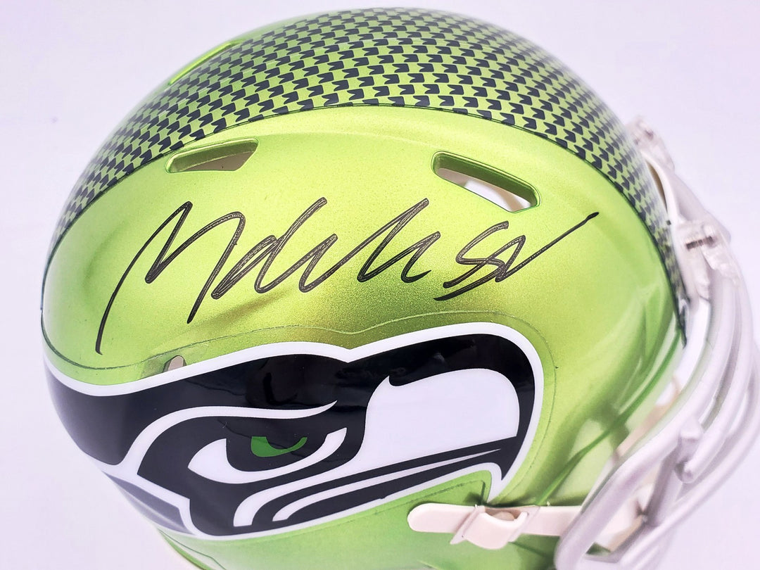 Michael Dickson Signed Seattle Seahawks Flash Green Speed Mini Helmet MCS Holo