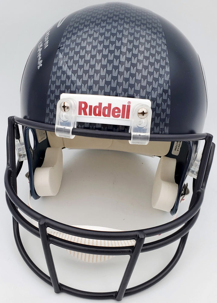 Russell Wilson Signed Seahawks Full Size Replica Helmet In Silver RW Holo