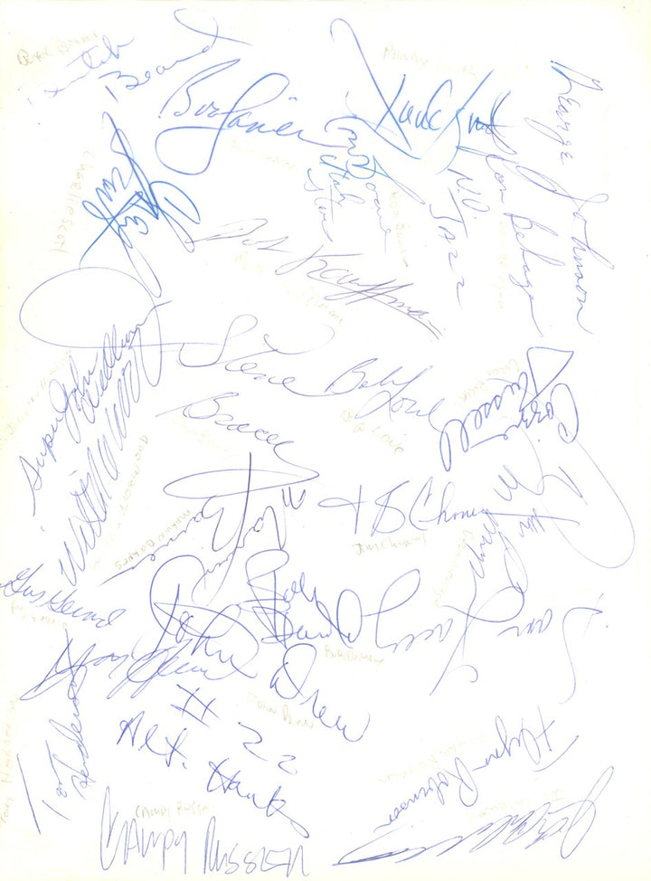 1970's NBA/ABA Greats Auto 8.5x11 Photo 24 Total Sigs John Williamson Beckett
