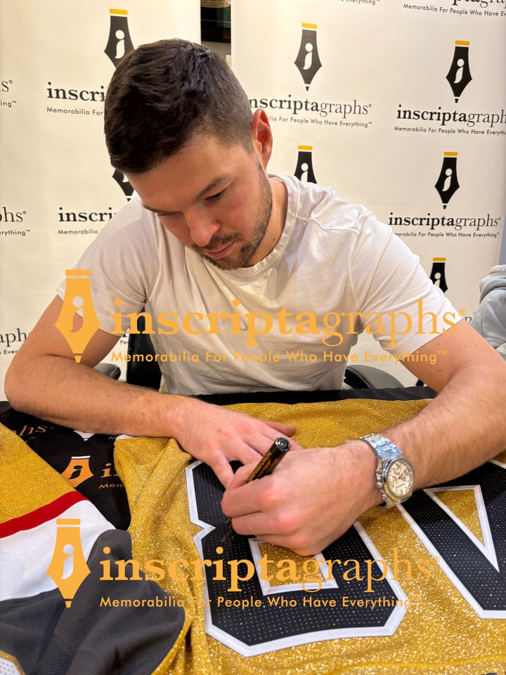 Tomas Hertl Autographed Vegas Golden Knights Gold Jersey IGM COA Signed