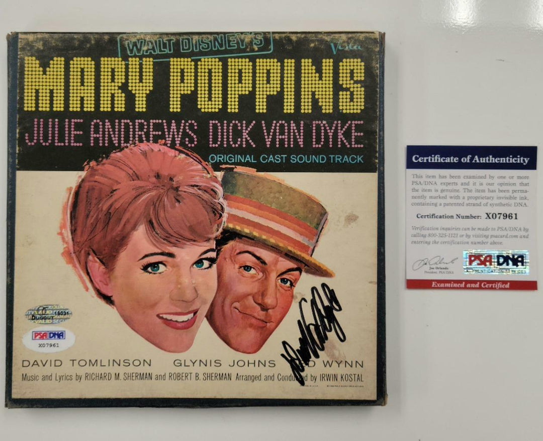 Dick Van Dyke signed Mary Poppins Original Sound Track Tape ~ PSA/DNA COA