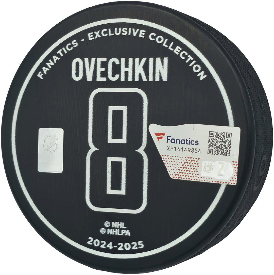 Alex Ovechkin Auto Official Capitals Record Breaking Goal Logo Puck Fanatics