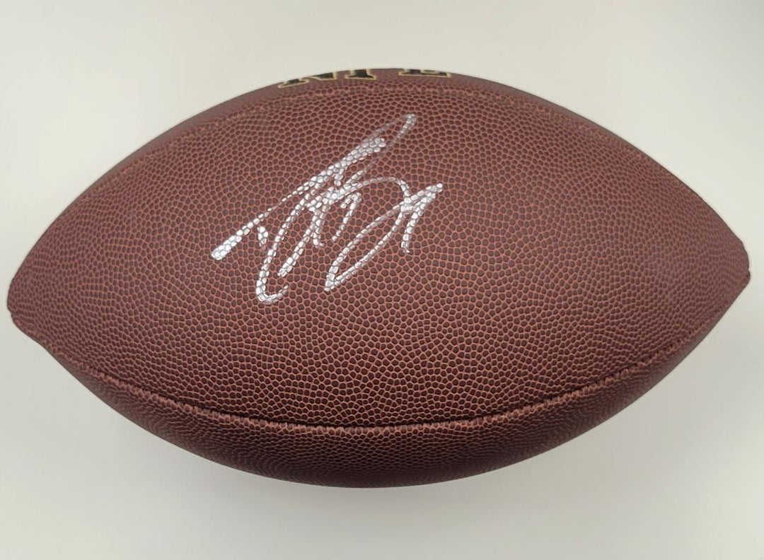 Drew Brees signed Replica NFL Football autograph New Orleans Saints Beckett BAS