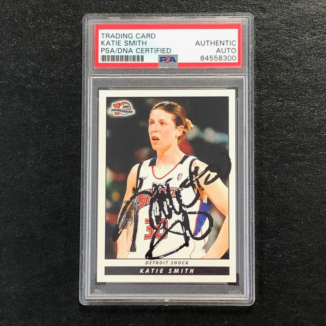 2006 Rittenhouse WNBA #95 Katie Smith Signed Card AUTO PSA Slabbed
