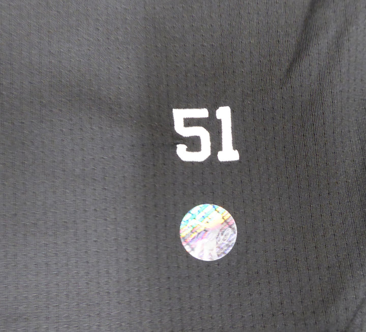 Unsigned Ichiro Suzuki Mariners Black Short Sleeve Game Used Asics Under Shirt