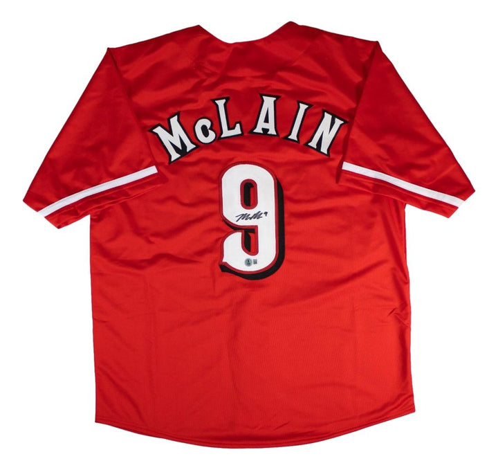 Matt McLain Cincinnati Signed Red Baseball Jersey BAS
