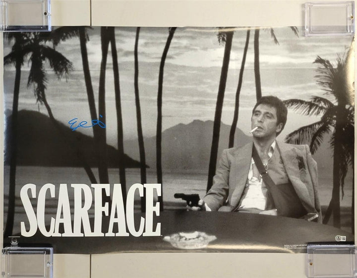 Al Pacino signed Scarface 22.5x34.5 poster autograph Tony Montana ~ Beckett BAS