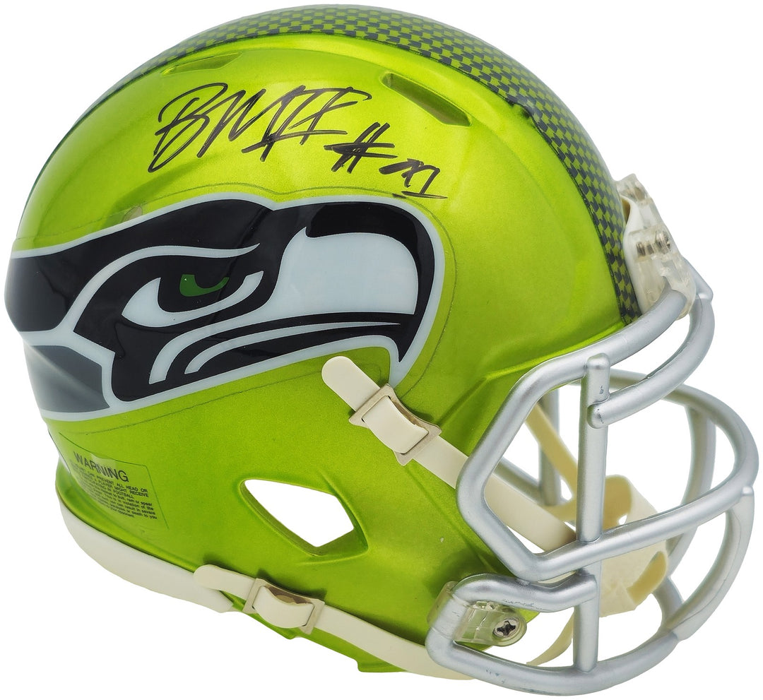 Byron Murphy II Signed Seattle Seahawks Flash Green Speed Mini Helmet MCS Holo