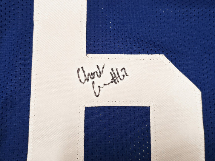 Seattle Seahawks Charles Cross Signed Blue Throwback Jersey MCS Holo