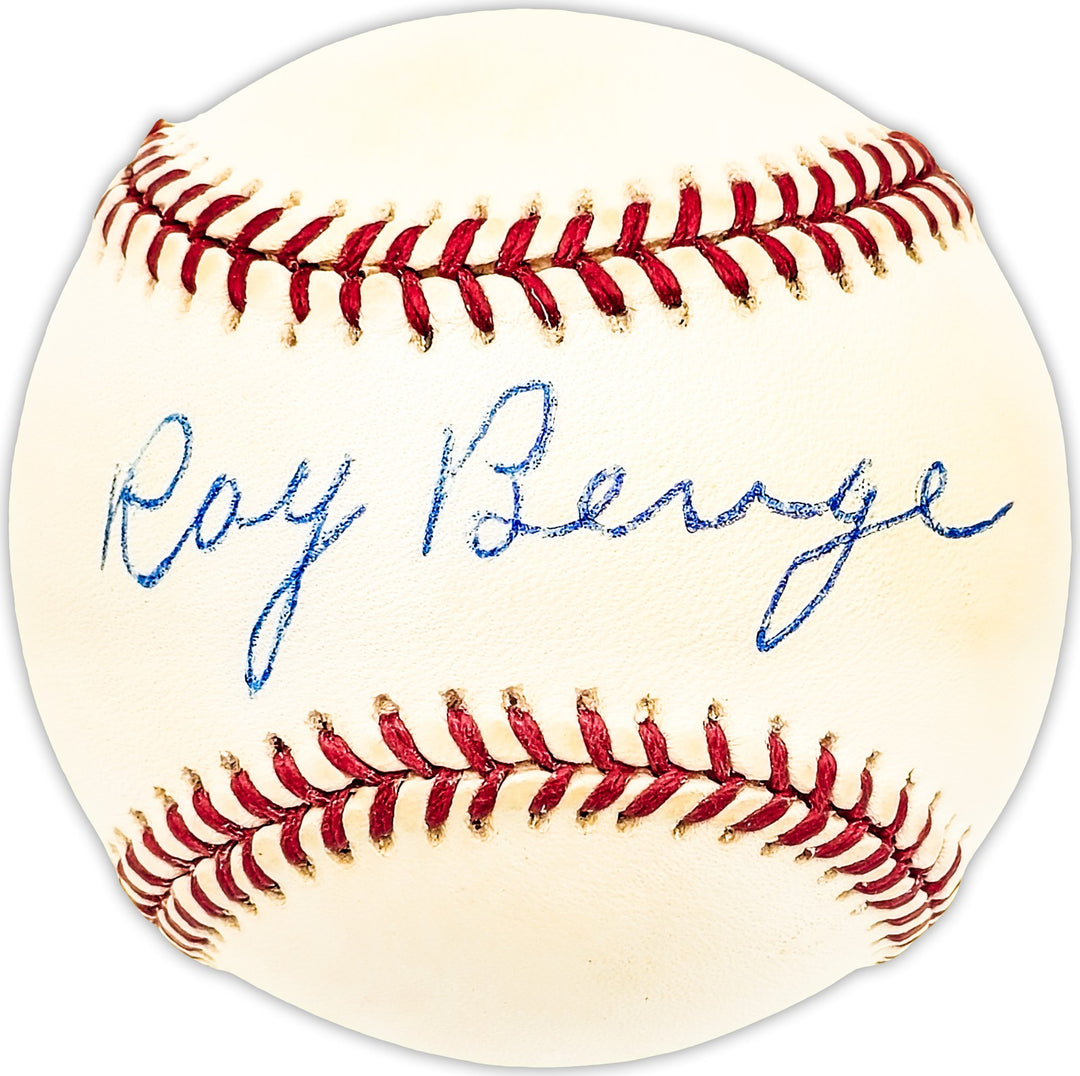 Ray Benge Autographed Official NL Baseball Brooklyn Dodgers Beckett QR #BM25093