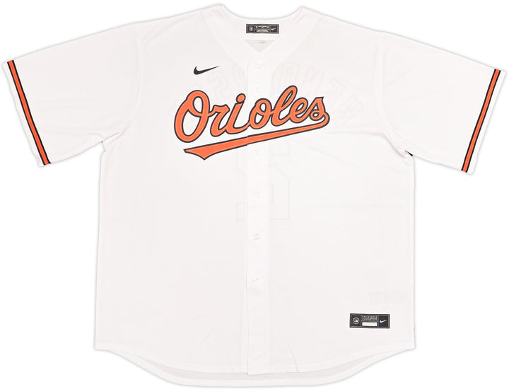 Baltimore Orioles Gunnar Henderson Signed White Nike Jersey Size XXL Beckett Wit