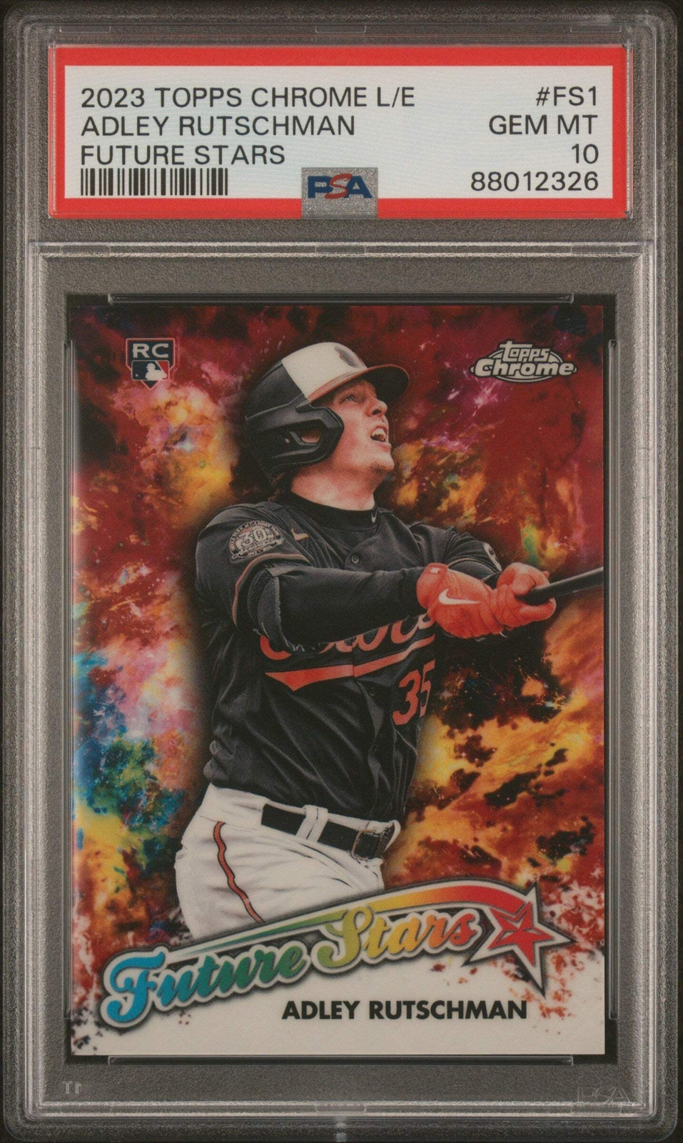 Graded 2023 Topps Chrome L/E Adley Rutschman #FS1 Stars RC Baseball Card PSA 10
