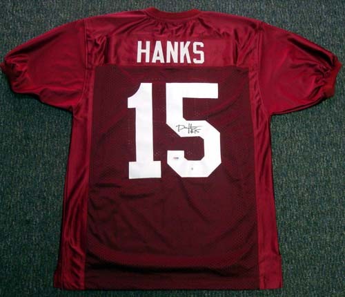 Alabama Crimson Tide Darius Hanks Signed Red Jersey PSA/DNA RookieGraph
