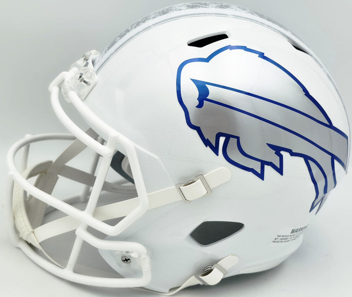 Jim Kelly, Thomas & Reed Auto Bills Rivalries White Full Size Replica Spd Helmet