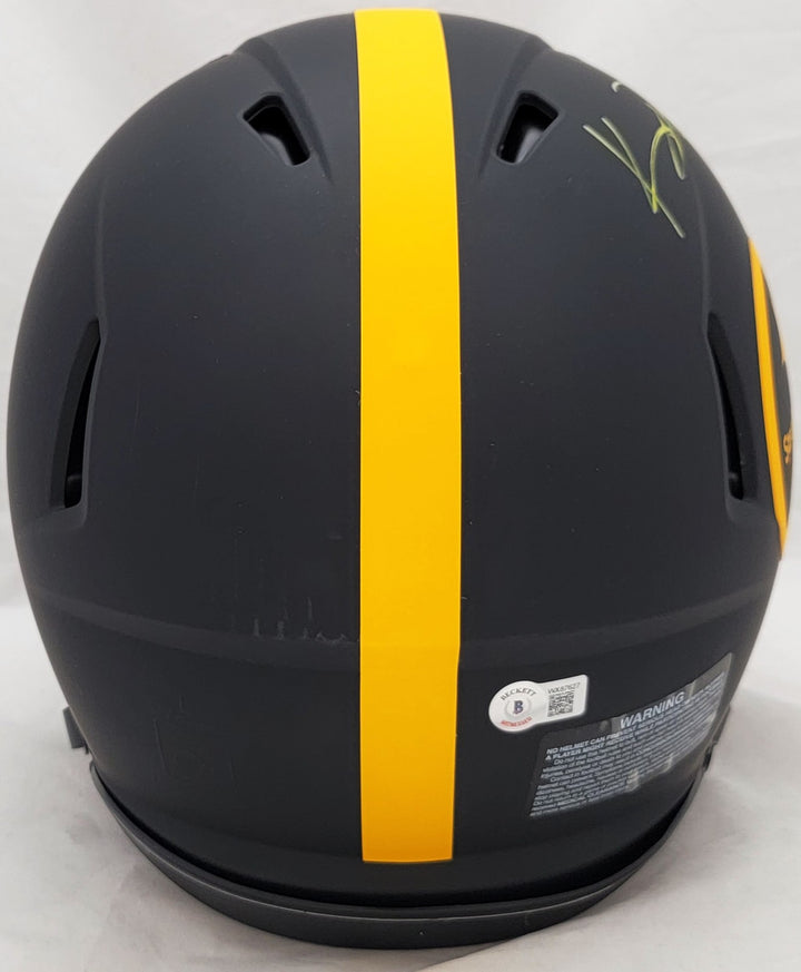 Kenny Pickett Auto Steelers Eclipse Black Full Size Authentic Speed Helmet BAS