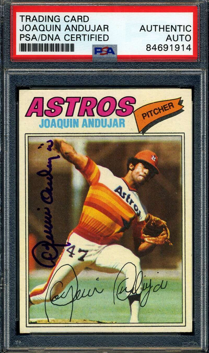 Joaquin Andujar PSA DNA Signed 1977 Topps Rookie Autograph
