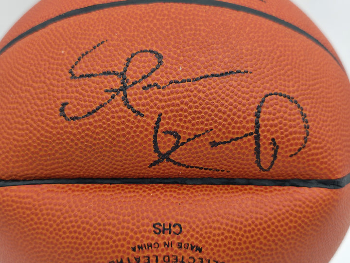 Shawn Kemp Auto Official NBA Leather Basketball Supersonics (Flat) JSA #AZ56123