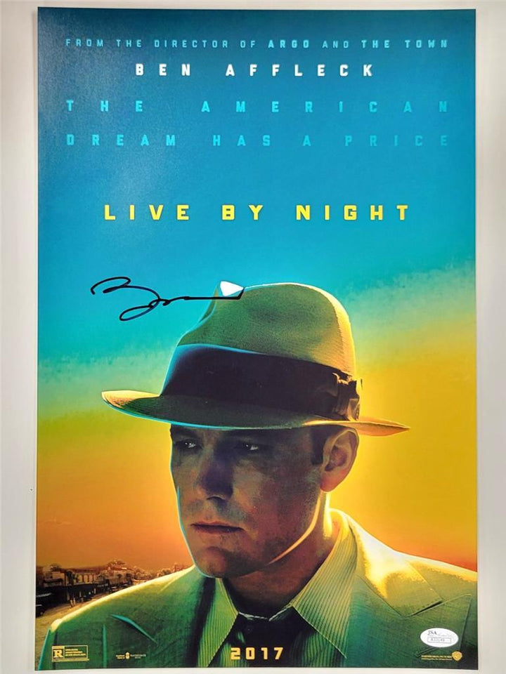 Ben Affleck signed Live by Night 12x18 photo poster autograph (B) ~ JSA sticker