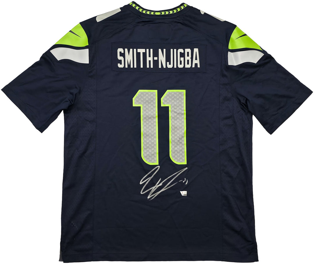 Seahawks Jaxon Smith-Njigba Signed Blue Nike Jersey Size XL Fanatics Holo