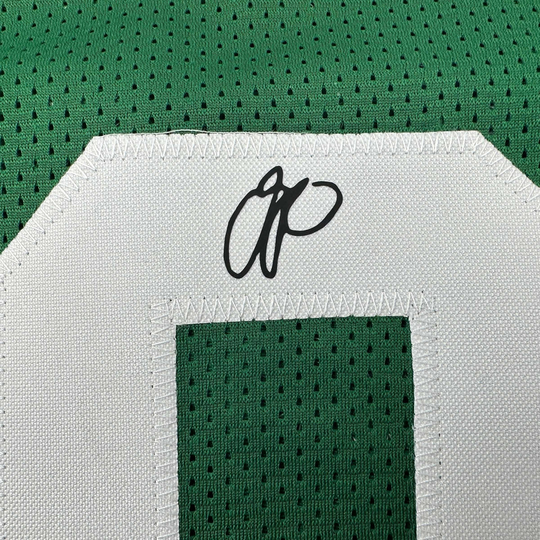 Facsimile Autographed Jayson Tatum Boston Green Reprint Auto Jersey Men's XL