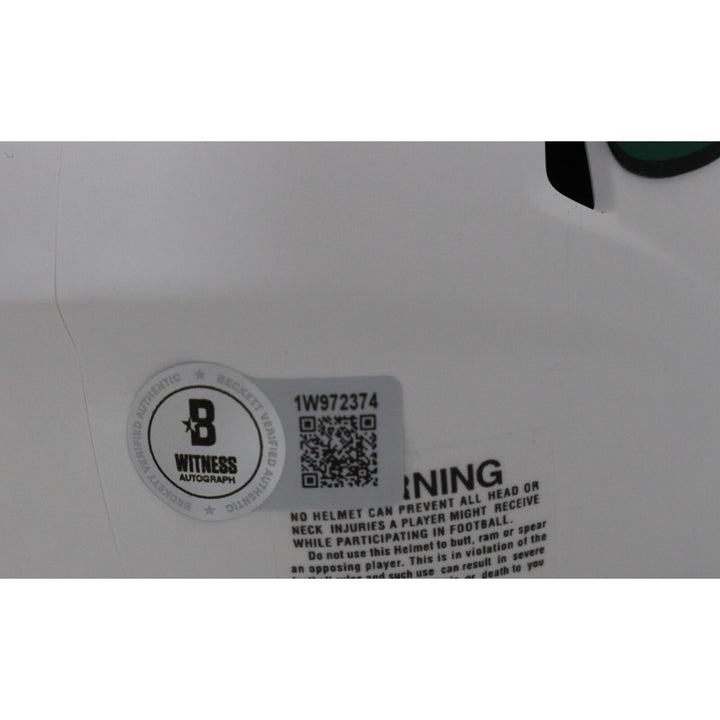 Darrelle Revis Autographed New York Jets Lunar Mini Helmet Beckett 48136