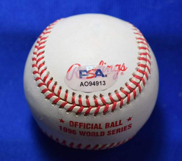 John Wetteland PSA DNA Autograph 1996 World Series Signed Baseball WS MVP 96