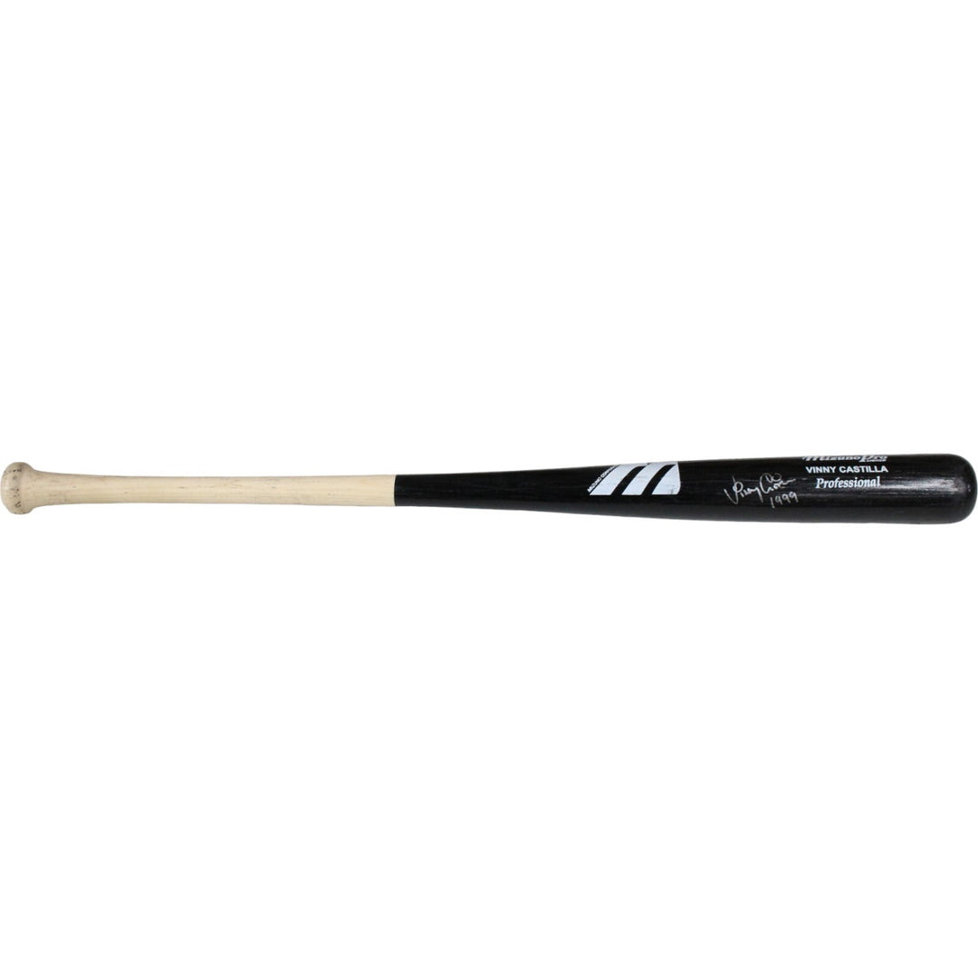 Vinny Castilla Autographed Game Used Colorado Rockies '99 Bat Beckett 43254