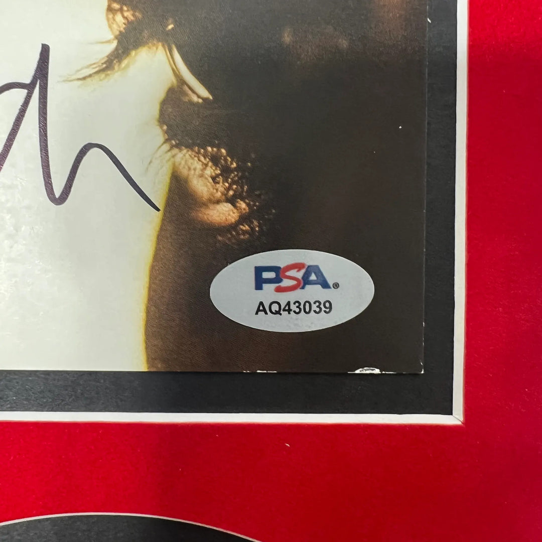 The Weeknd Signed CD Cover Framed PSA/DNA Autographed Hurry up Tomorrow