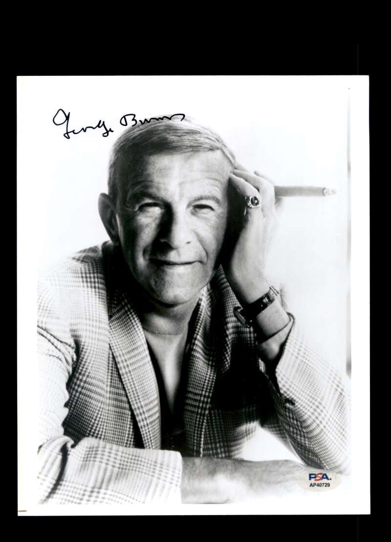 George Burns PSA DNA Coa Autograph 8x10 Photo Signed