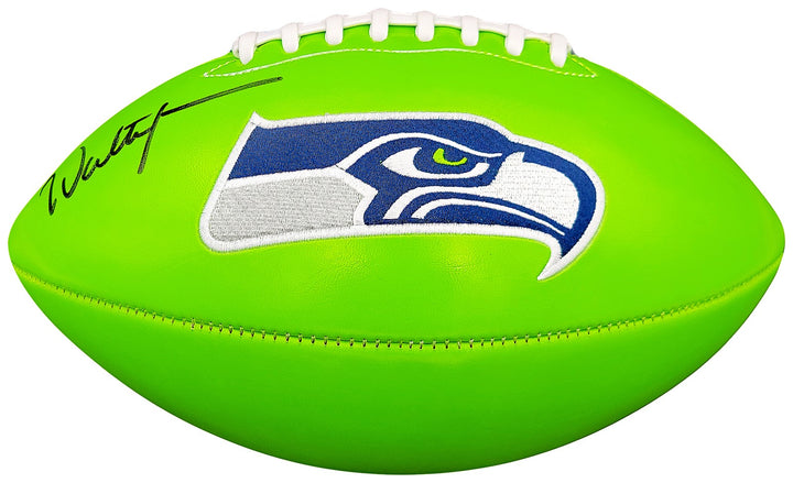 Walter Jones Autographed Signed Seattle Seahawks Green Logo Football MCS Holo