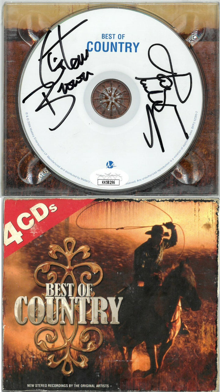 Tanya Tucker/T. Graham Brown dual signed 2006 Madacy Best Country CD Disc #2-JSA