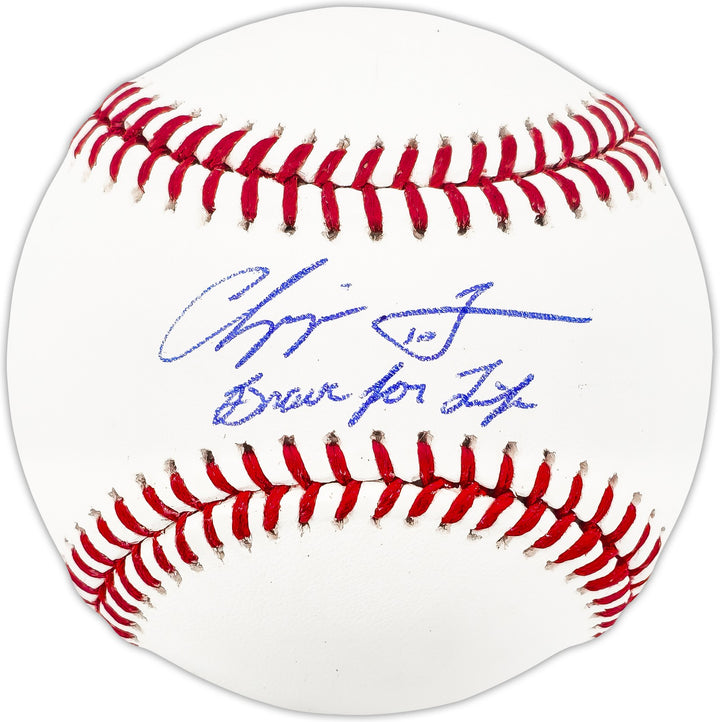 Chipper Jones Signed MLB Baseball Atlanta Braves "Braves For Life" Beckett