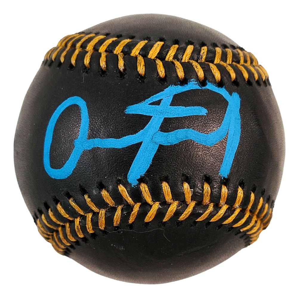 Eduardo Quintero Los Angeles Dodgers Signed Rawlings Black Leather Baseball BAS
