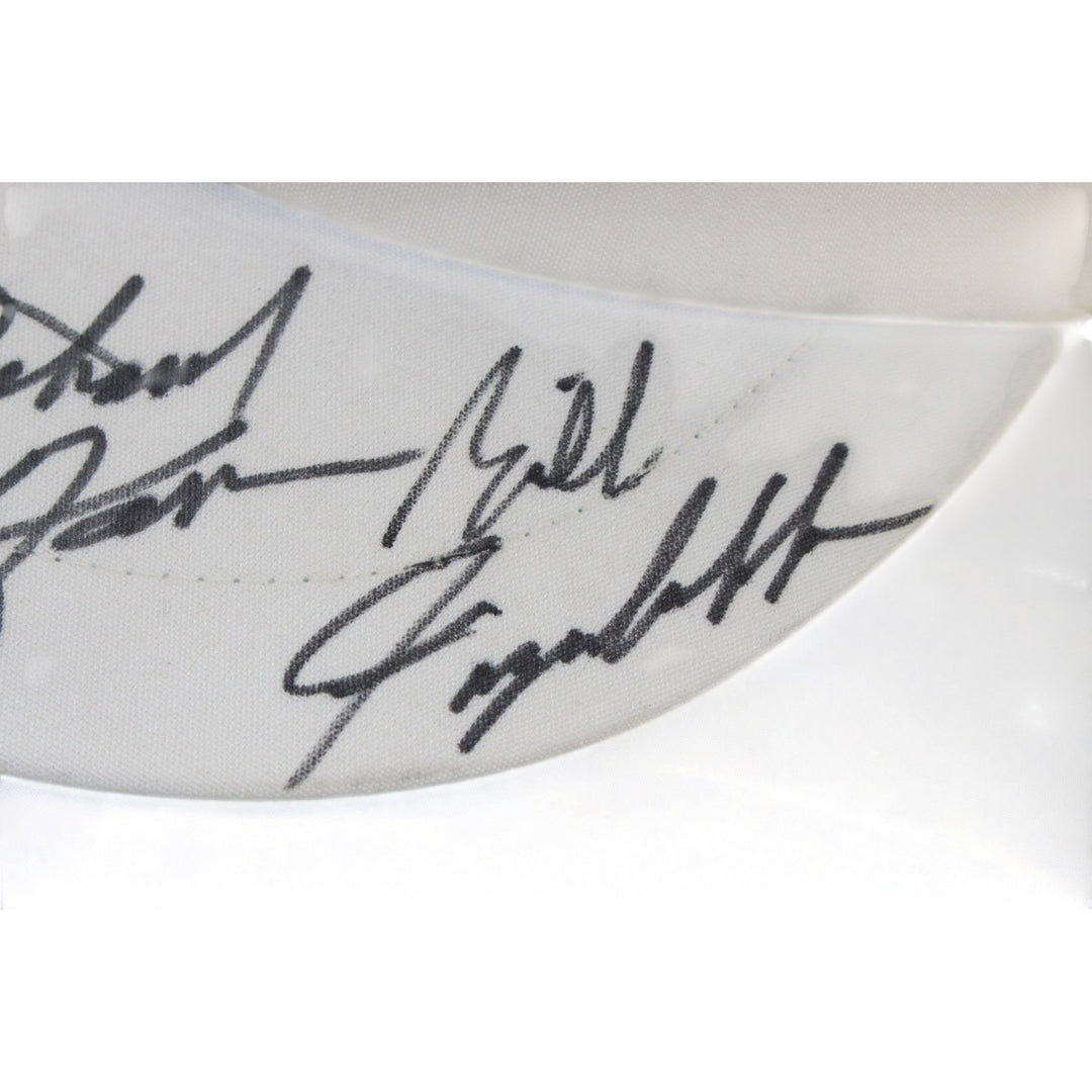 John Denver Richard Karn Bill Fagerbakke Autographed Golf Visor Beckett 55418
