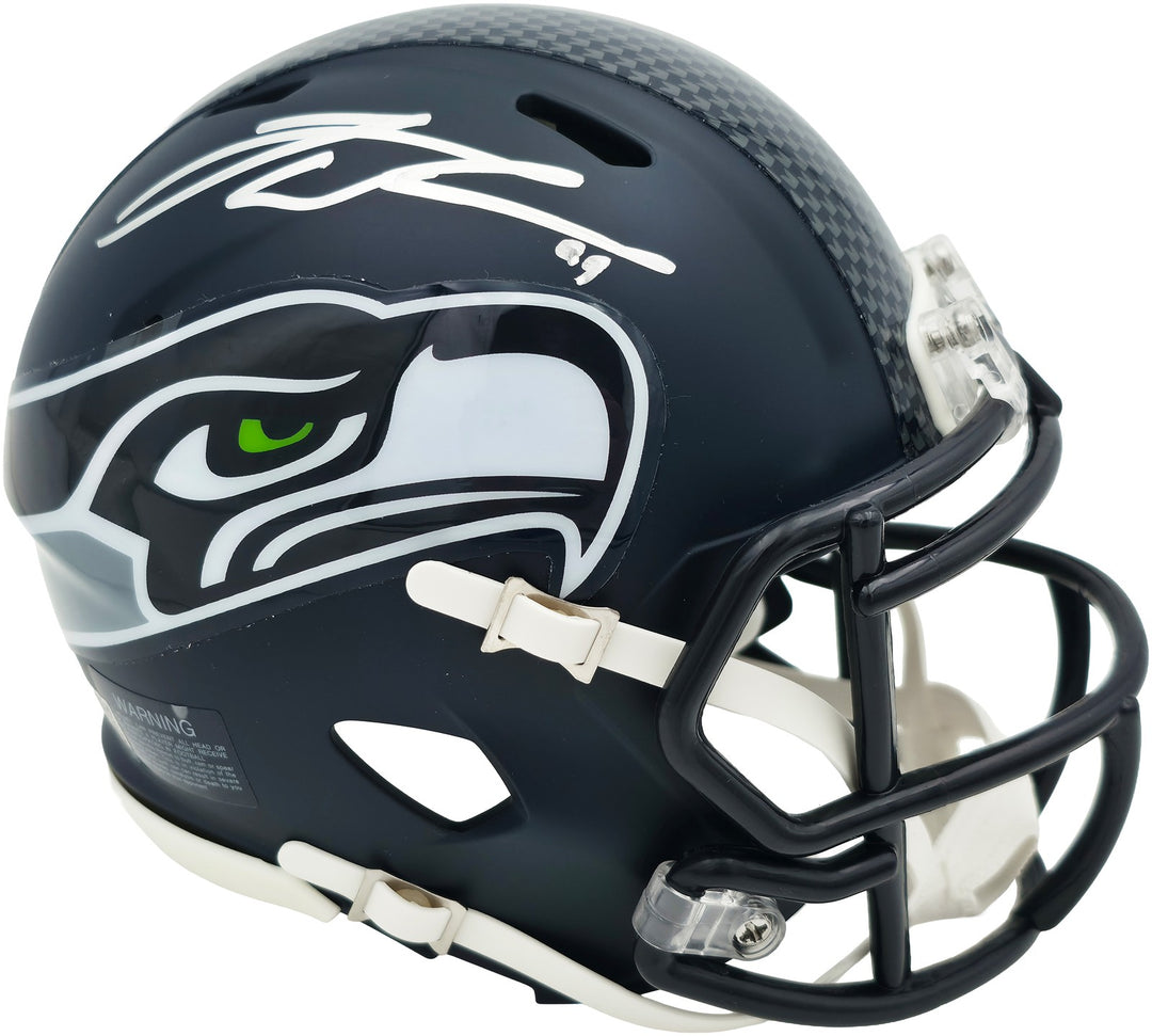 Leonard Williams Signed Seahawks Blue Speed Mini Helmet GRAD Witness