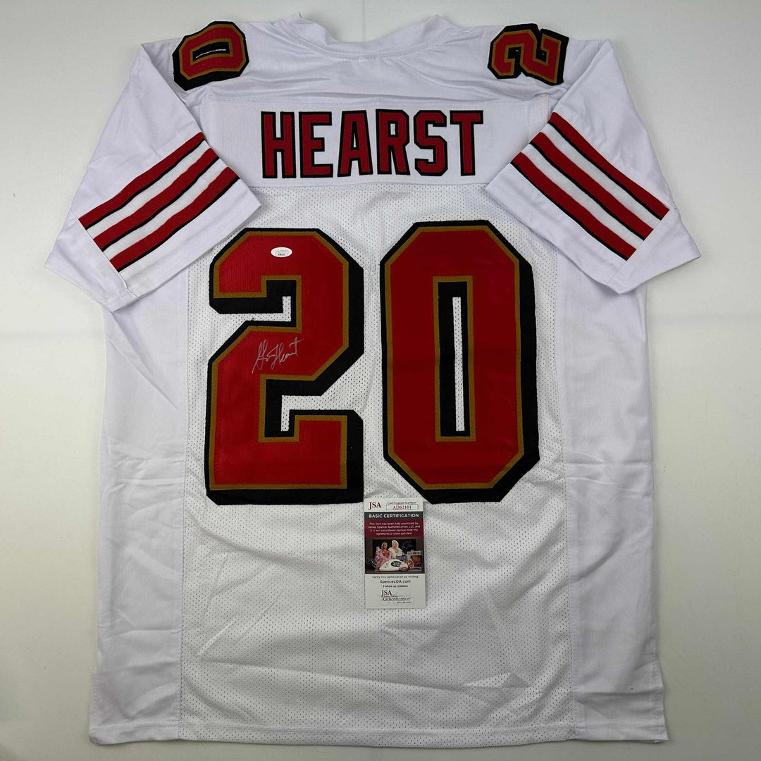 Autographed/Signed Garrison Hearst San Francisco White Jersey JSA COA