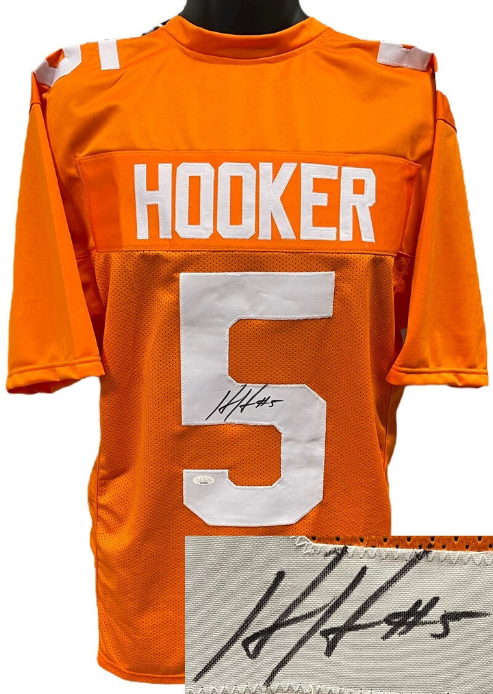 Hendon Hooker signed Tennessee Orange Custom Stitched College FB Jersey #5- JSA