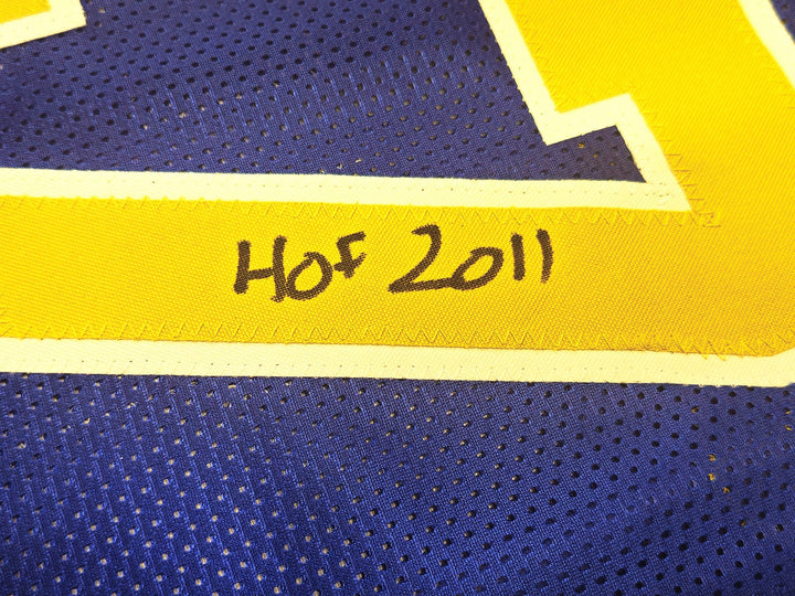 Golden State Warriors Chris Mullin Signed Blue Jersey "HOF 2011" Beckett Witness