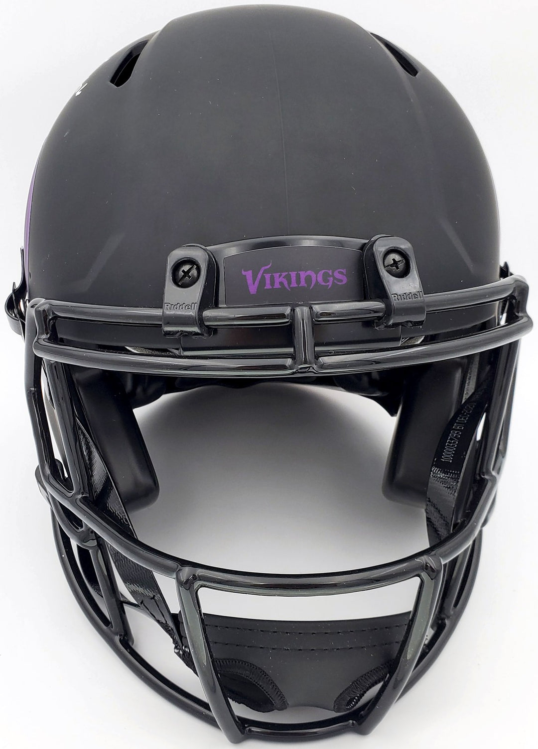 Warren Moon Signed Minnesota Vikings Eclipse Black Full Size Speed Helmet MCS