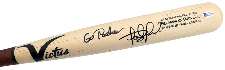 Fernando Tatis Jr. Signed Blonde Victus Game Model Bat San Diego Padres Beckett
