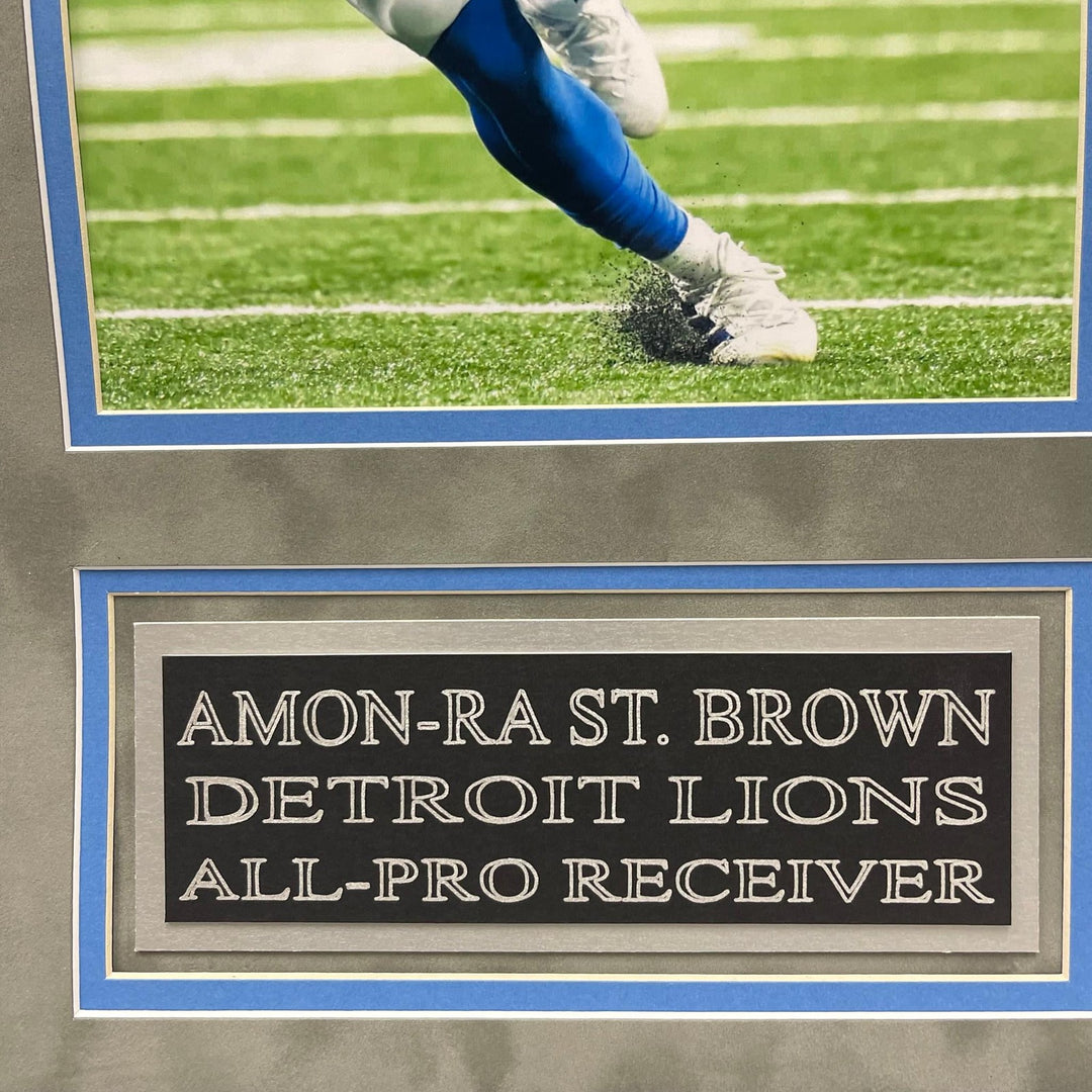 Amon-Ra St. Brown 10-Card Custom Display Frame Detroit Lions