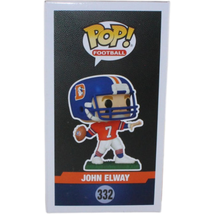 John Elway Autographed Denver Broncos Funko Pop! #332 Beckett Witness 55219