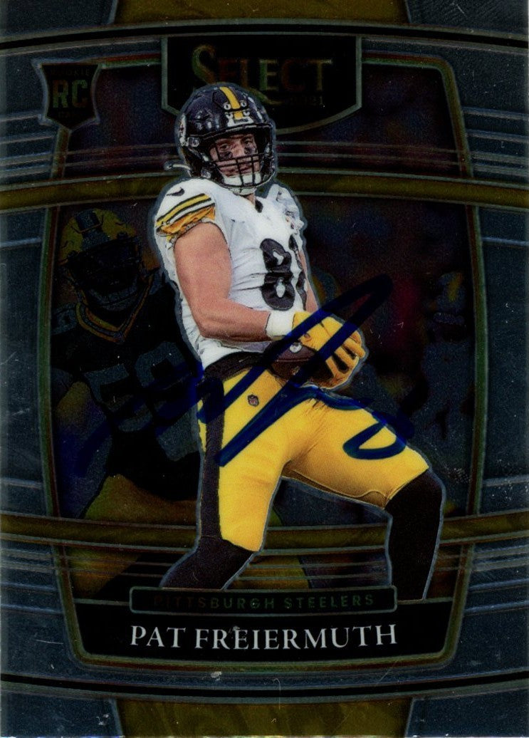 Pat Freiermuth Autographed 2021 Panini Select #59 Card Beckett Witness 56984