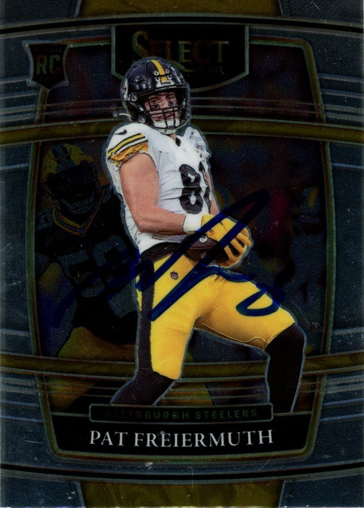Pat Freiermuth Autographed 2021 Panini Select #59 Card Beckett Witness 56984