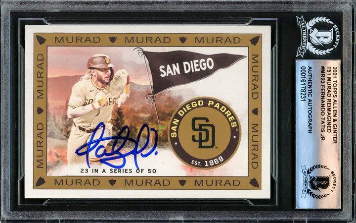 Fernando Tatis Jr. Signed 2021 Topps Allen & Ginter Murad Card #MR23 San Diego