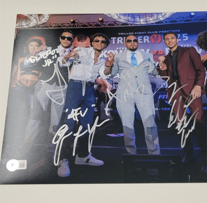 Fernando, Amado, Emiliano, Fer Jr. Vargas signed 11x14 photo autograph (A) BAS