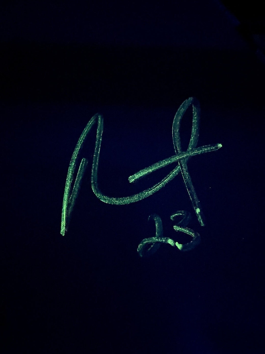 Alec Martinez Vegas Golden Knights Glow in the Dark Signed 11x14 Photo IGM COA
