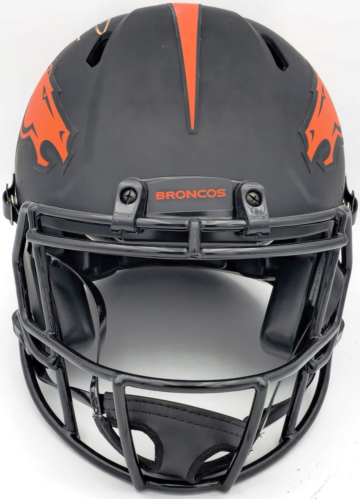 Russell Wilson Auto Broncos Eclipse Black Full Size Auth Speed Helmet Fanatics