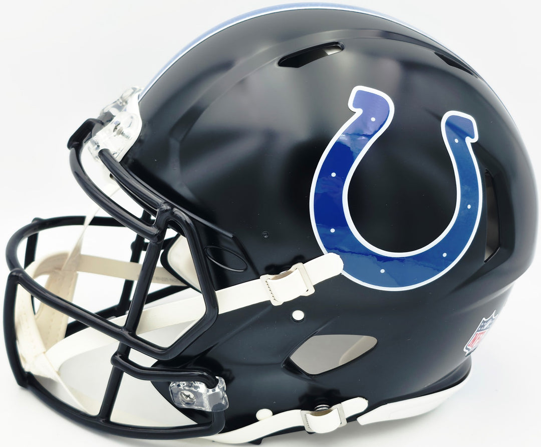 Reggie Wayne Signed Colts Black 2023 Alt Full Size Authentic Helmet BAS